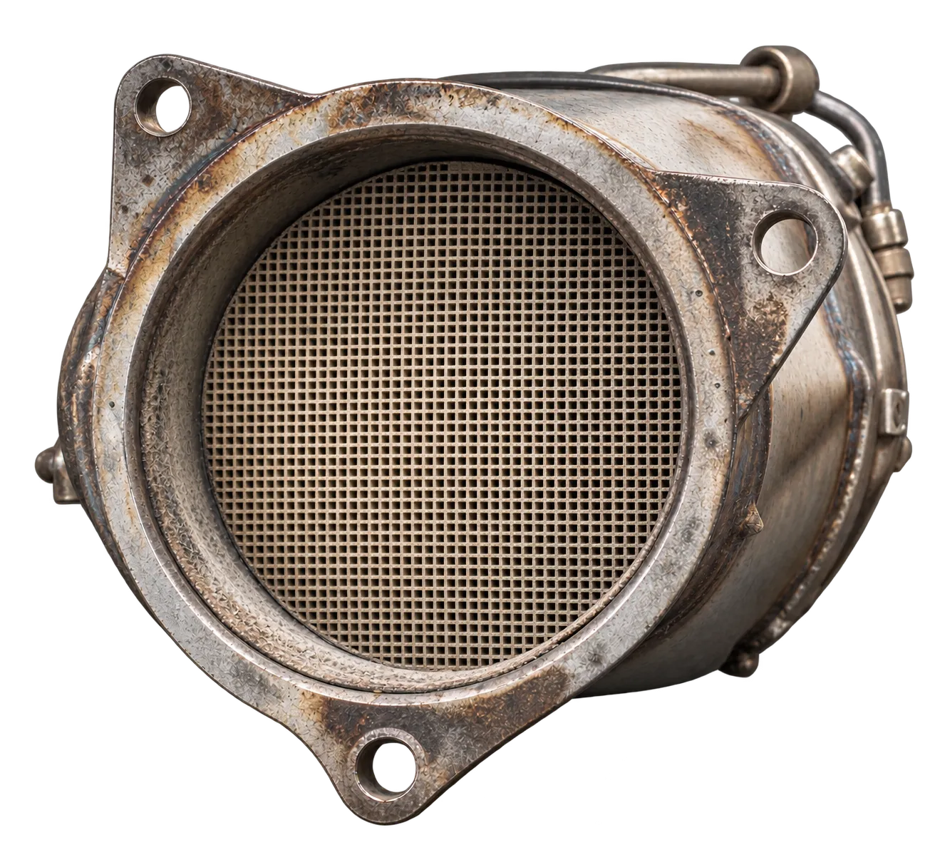 Dieselbe Stirnfläche nach der Reinigung, die Kanäle sind frei und hell